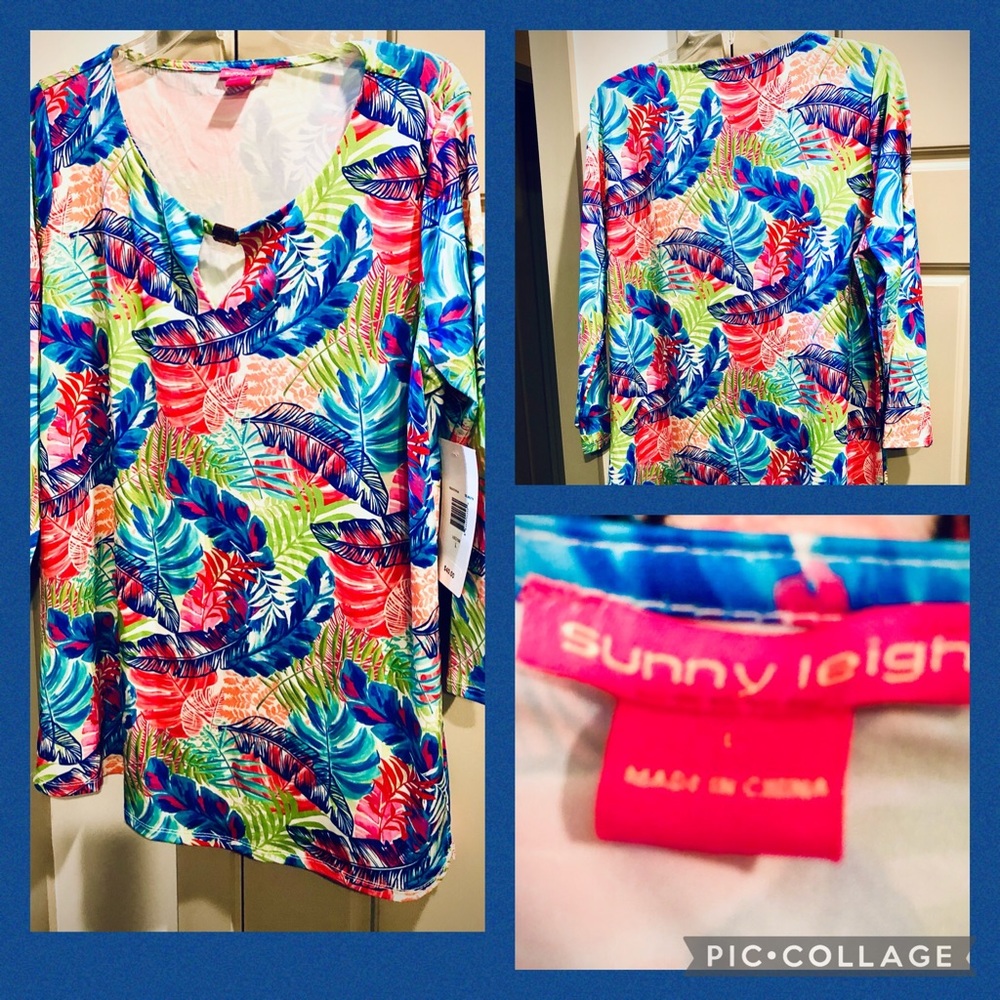 Sunny Leigh NWT POLY long sleeved top! Light.